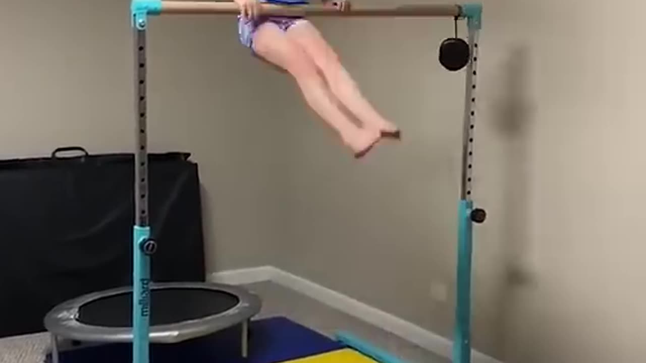 Legend says, she still hangin' there #funny #fail #gymnastics #AFV