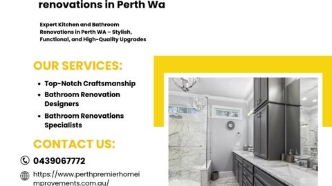 Expert Kitchen and Bathroom Renovations in Perth WA – Stylish, Functional, and High-Quality Upgrades