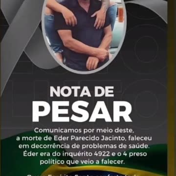 Another murder of Alexandre Nazi de Moraes and the STF, Éder aparecido Jacinto, inquiry 4922 is the 4th prisoner who died by the regime of the dictatorship of the toga the criminal faction that took power in Brazil along with USAID