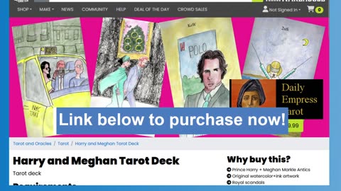 NEW! Harry and Meghan Tarot Deck