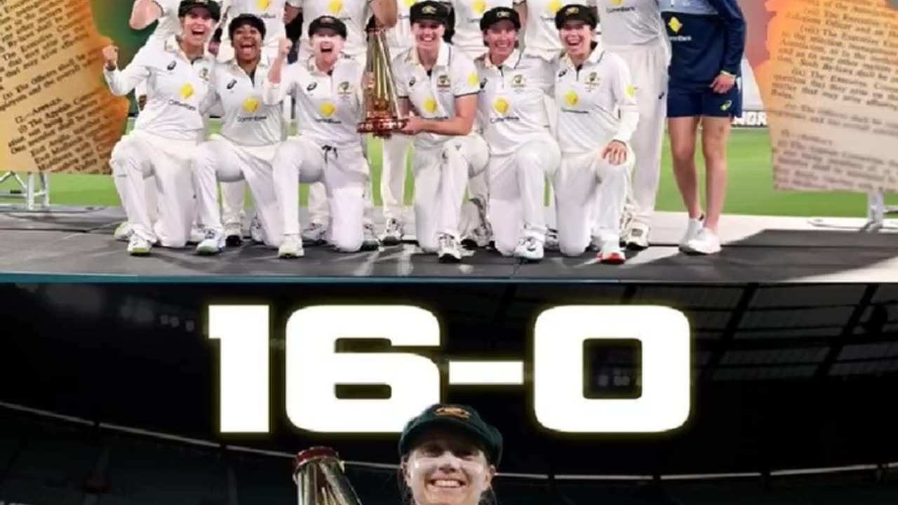 Australia women defeated England women in test by an innings and 122 runs.