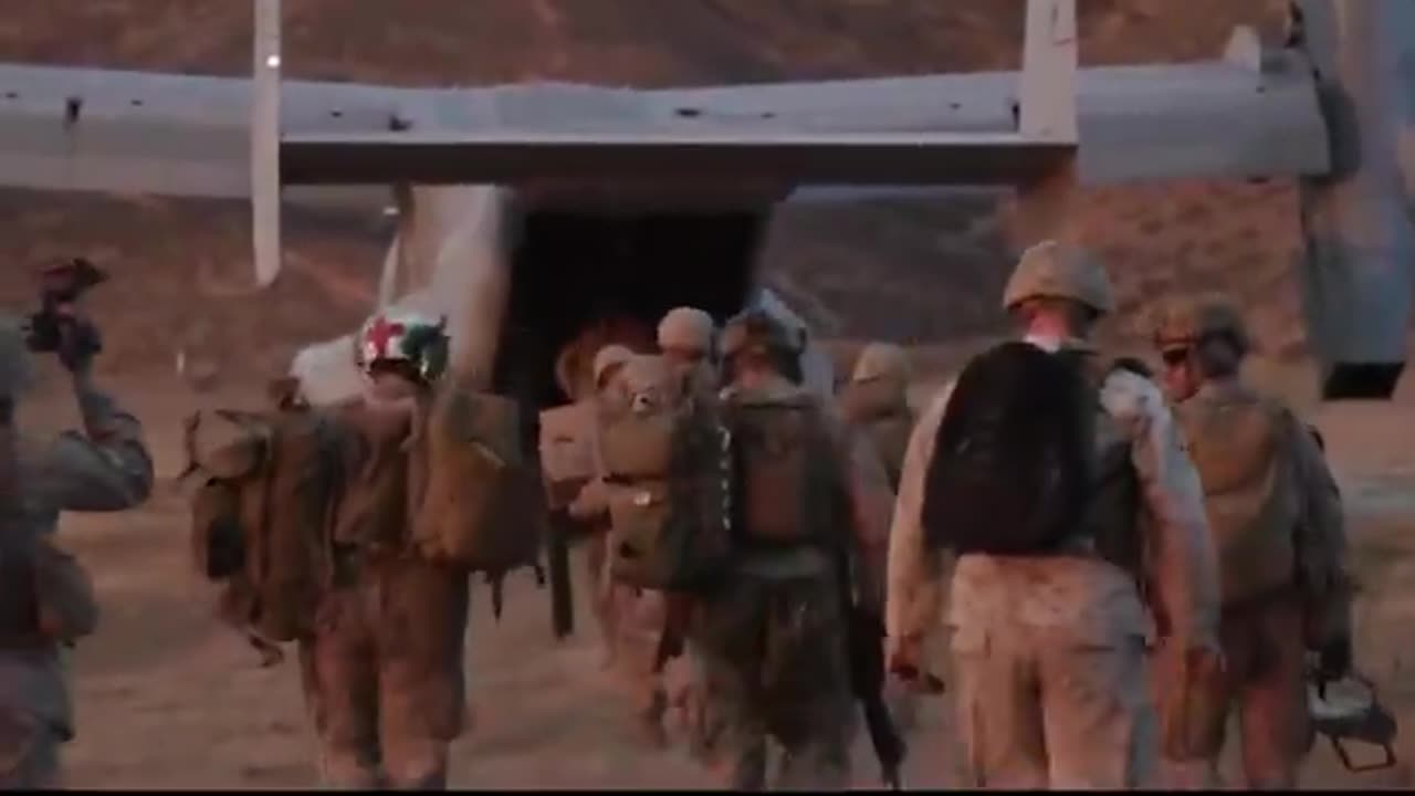 🚨🇺🇸 Heavily armed United States Marines have landed at the southern border to assist Border Patrol.