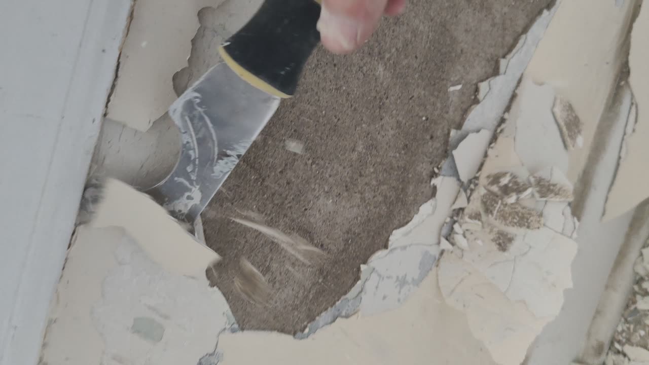 Water Damaged Plaster can be very deceiving