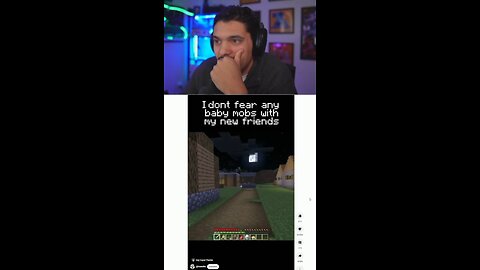 You wouldn’t believe who showed up! #minecraft #reaction #live