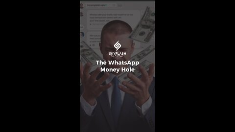 The WhatsApp Money Hole