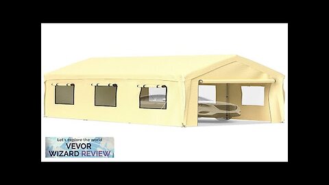 VEVOR Carport Canopy Car Canopy 10 x 20ft w/ 8 Legs Sidewalls Review