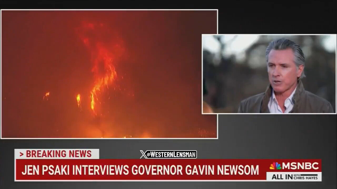 Dense…Repeat: Nero Newsom Takes His Wildfire PR Battle To MSNBC Instead Of Providing Real Leadership