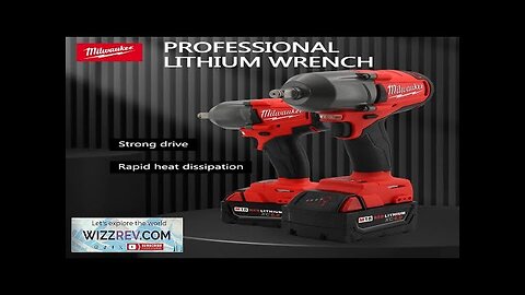 Milwaukee professional lithium wrench 1300N.m high speed impact wrench M18 battery Review