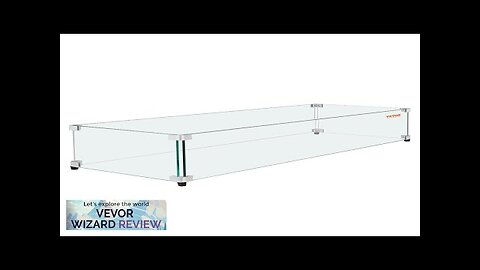 VEVOR Glass Wind Guard for Rectangular Fire Pit Table 30 x 14 Review