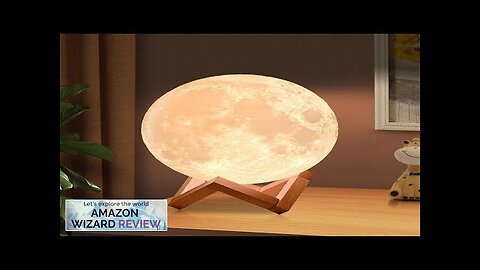 AED Moon Lamp for Bedroom Moon Night Light for Adults Kids Baby- Review