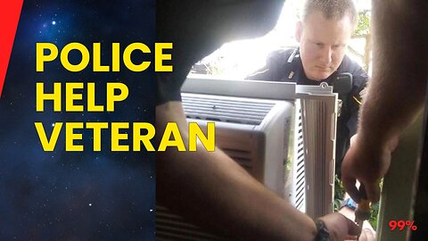 95-Year-Old Veteran Cries When Police Turn Up to Help with Broken AC