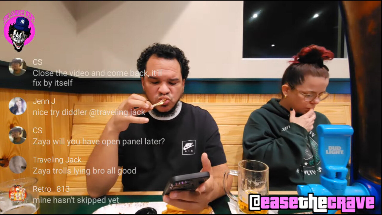 1/6/25 ETC YT Livestream: "WINGS & BEER w_PEBBS $3TTS"
