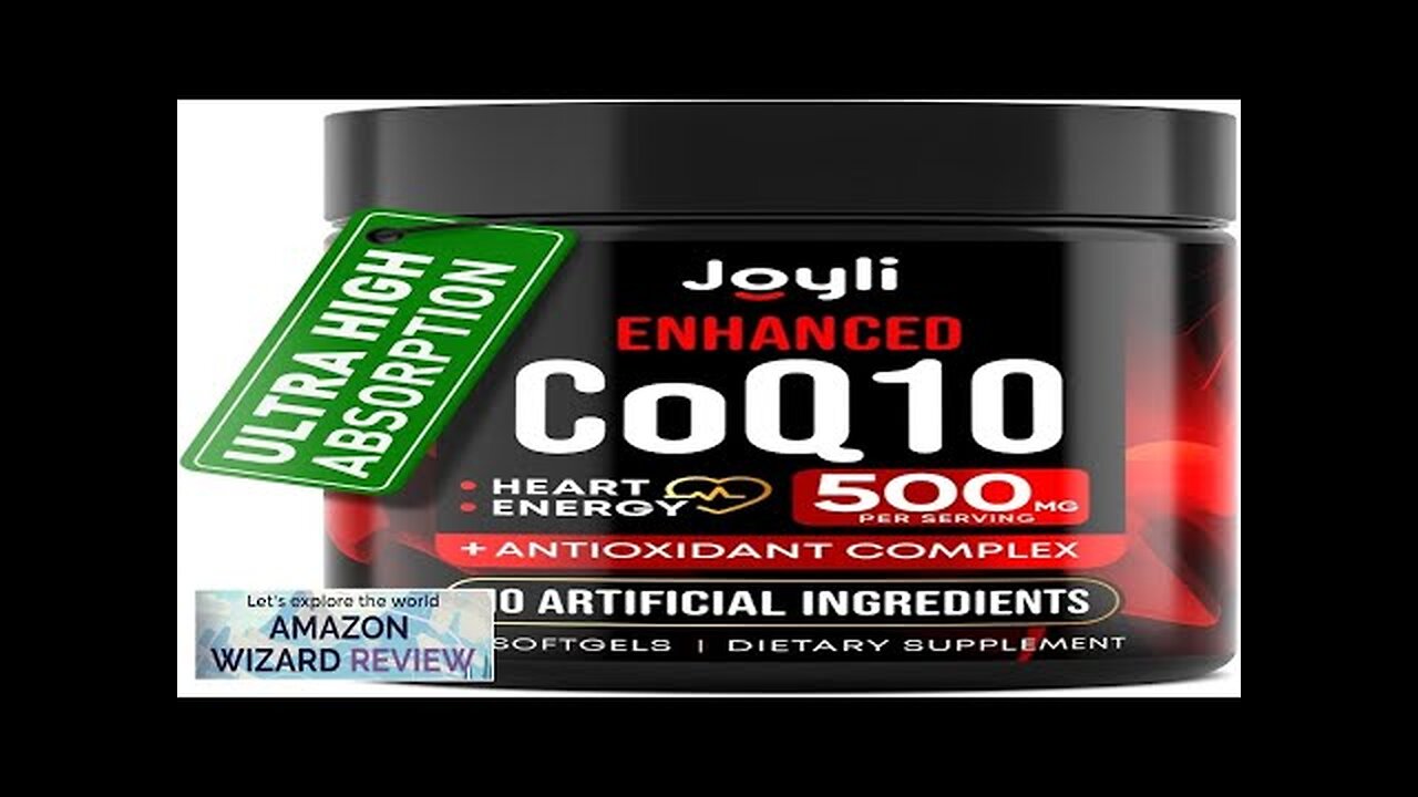 High Absorption CoQ10 500MG Co Q 10 Supplement 120 Softgels Review