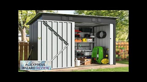 4.5x2.5 FT Outdoor Storage Shed Large Garden Shed with Updated Frame Structure Review