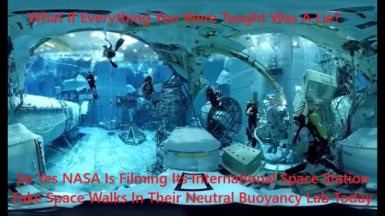 NASA Films Its International Space Station Fake Space Walks In Their Neutral Buoyancy Lab