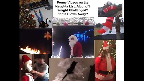 Funny Videos Naughty List: Alcohol? Weight Challenged? Santa Blown Away?🎁🎄Best Christmas 2024 17m