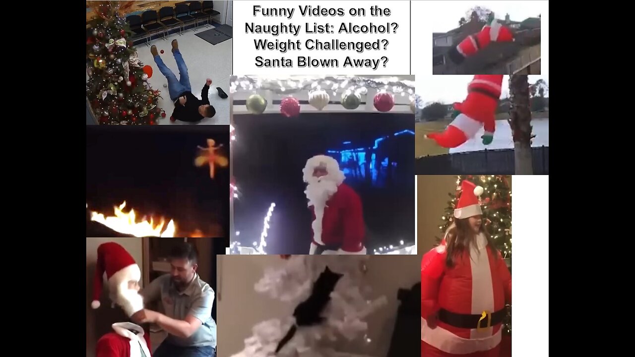 Funny Videos Naughty List: Alcohol? Weight Challenged? Santa Blown Away?🎁🎄Best Christmas 2024 17m