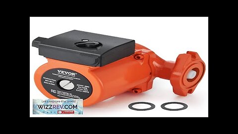 VEVOR 0011-BF4-J Hot Water Circulation Pump 110V 230W 33 GPM Recirculating Pump Review