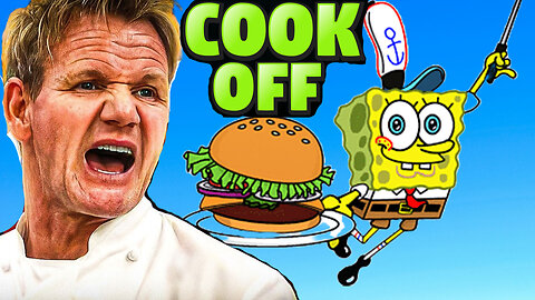 The Ultimate Roast Turns Into a Cook-Off 🍔🔥 SpongeBob VS Gordon Ramsay