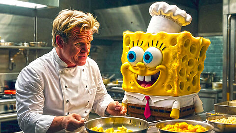 The Ultimate Roast Turns Into a Cook-Off 🍔🔥 SpongeBob VS Gordon Ramsay