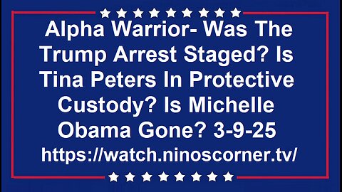 Mr T Arrest Staged, Tina Peters In Protection, Where's Big Mike? 3-9-25