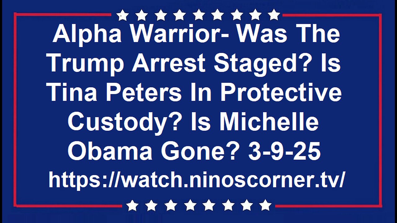 Mr T Arrest Staged, Tina Peters In Protection, Where's Big Mike? 3-9-25