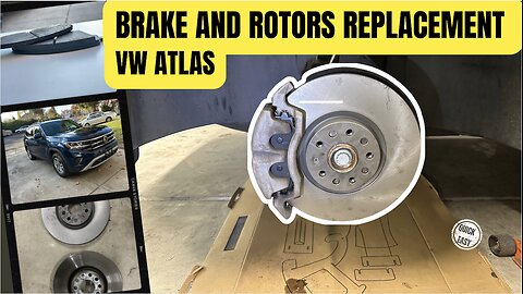 How To change Rotors and Brake Pads on a 2021 Volkswagen Atlas. DIY