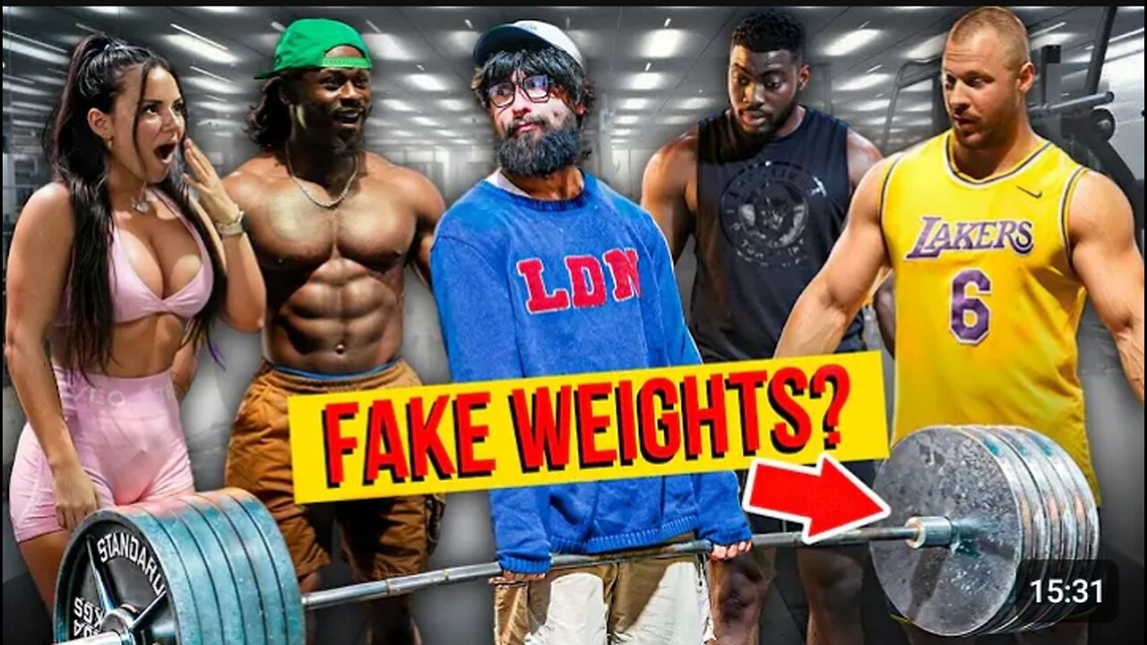 FAKE WEIGHTS in gym PRANK... | ANATOLY pretended to be a Beginner #8