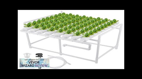 VEVOR Hydroponic Grow Kit 72 Sites 8 Pipe NFT PVC Hydroponic Pipe Review