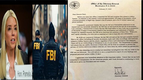 Pam Boni says the EPstein List sent from the old FBI in NY bamboozled New FBI Admin