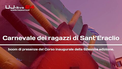 Carnevale dei ragazzi di Sant’Eraclio boom di presenze