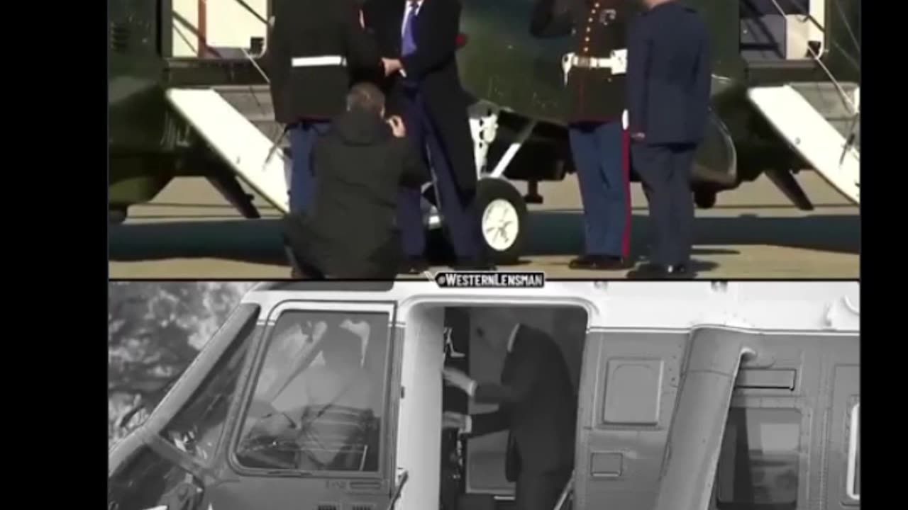 Trump & Biden Exiting Marine One - YUGE DIFFERENCE!!! Thank You DJT