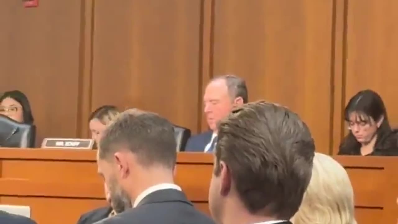 Adam Schiff, after expressing that Pam Bondi is just not up for the job, fell asleep