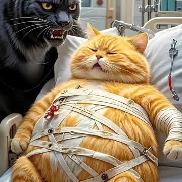 Funny cat ai short video