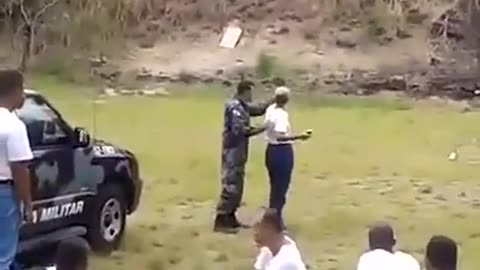 FEMALE police trainee throws grenade in the wrong direction - women suck at everything