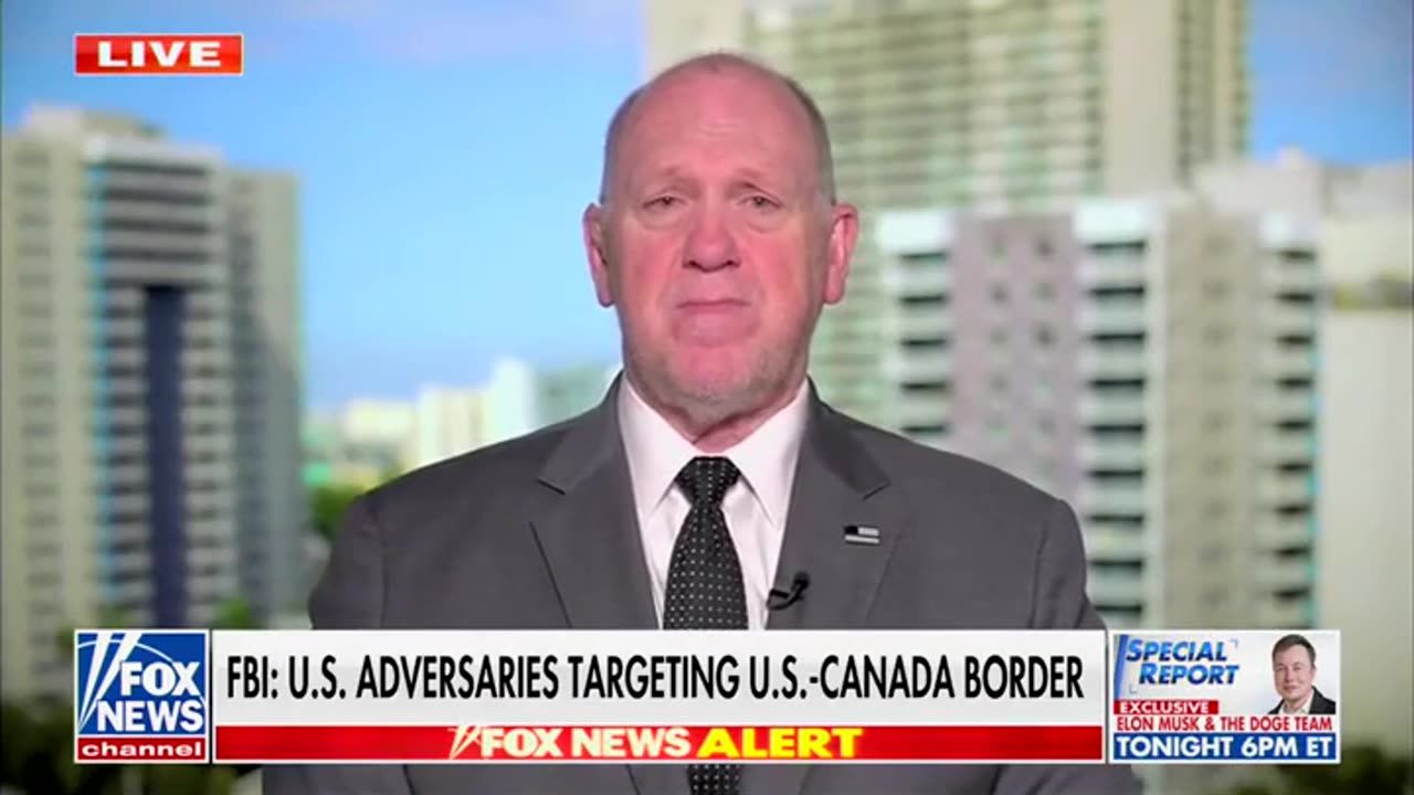 Tom Homan Says Admin Are 'Reassigning Assets' To Northern Border