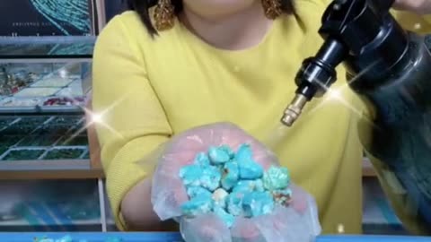 250305-3 Carefully selected Sleeping Beauty turquoise rough material