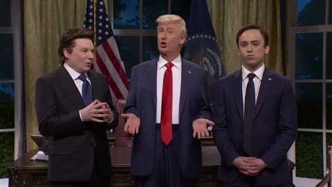 Trump,Musk,and Rubio Meeting Cold Open SNL