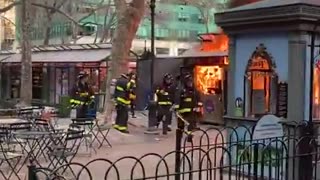 Fire Erupts at Bryant Park’s Christmas Market in New York City