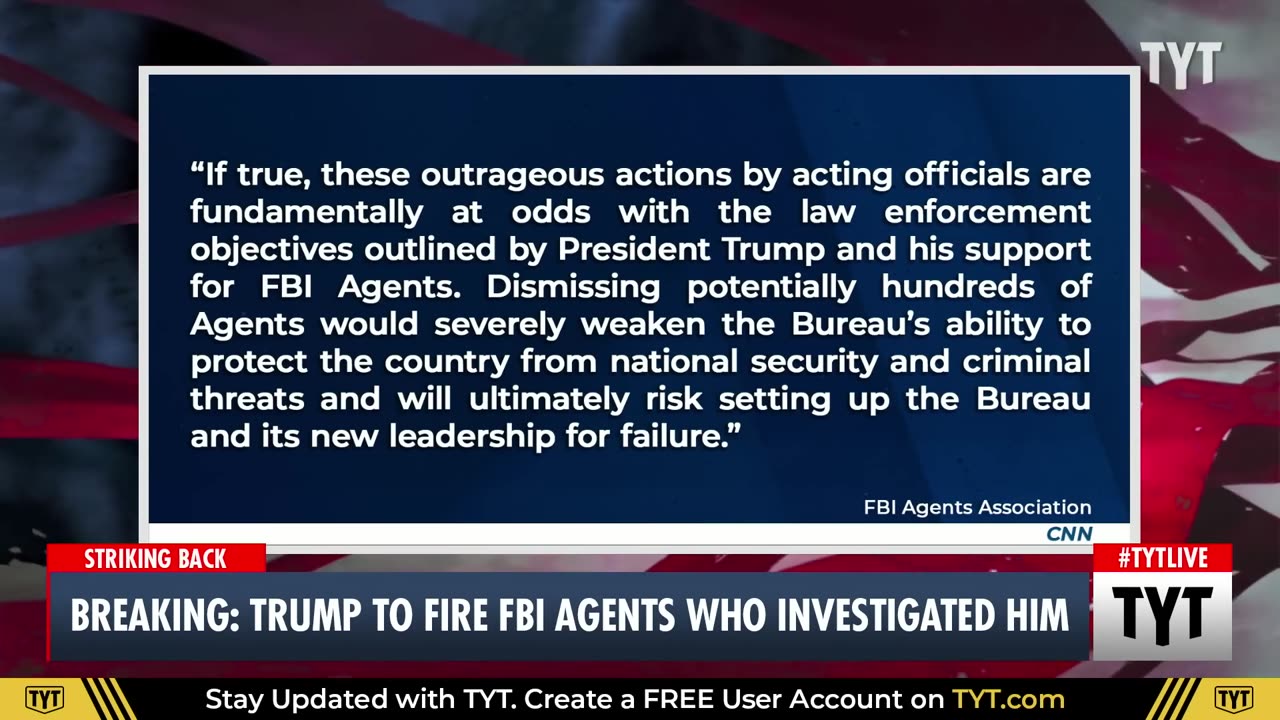 Trump To FBI Agents Who Investigated Him; YOU'RE FIRED