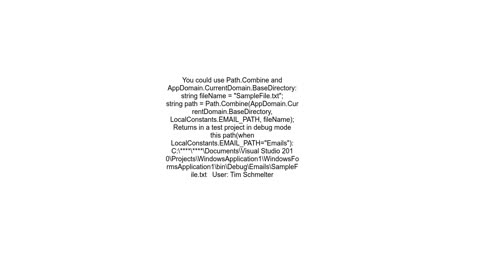 Get File Path of A File In Your Current Project