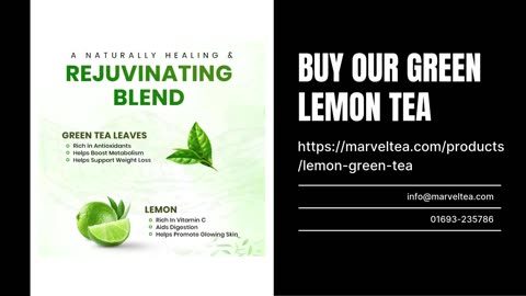 Marvel Tea's Green Lemon Tea: A Refreshing Fusion of Citrus and Green Tea