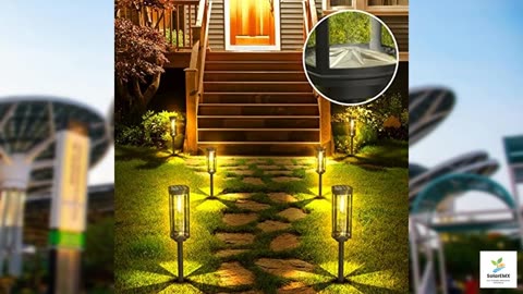 COXSENI Solar Pathway Lights Outdoor 6 Pack