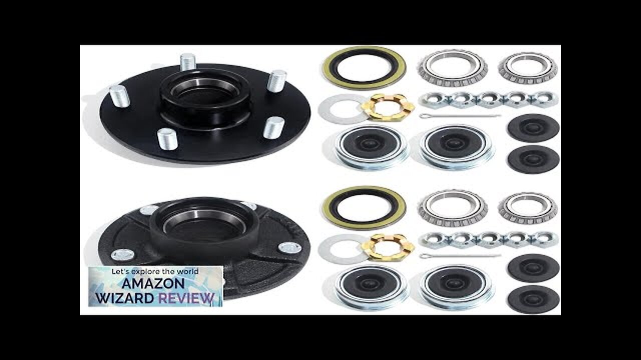 2 Sets 5 on 5'' Trailer Hub Kit for 3500 lbs 1-1/16'' Review