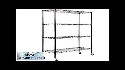 VEVOR Storage Shelving Unit with Wheels 4-Tier Adjustable 700 lbs Capacity Heavy Review