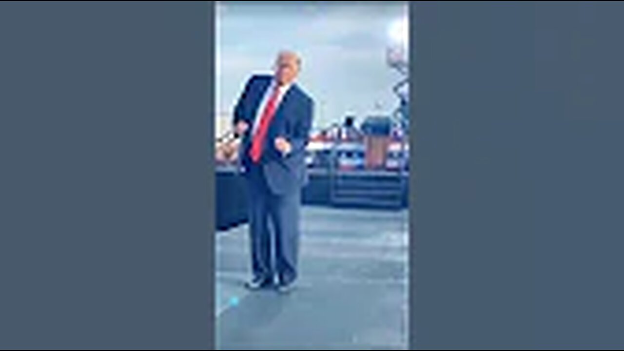 President Trump never stopped dancing.YMCA song 😂🤣🕺