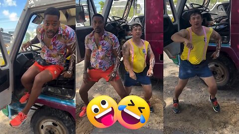Wow funny dance with will smith and jackie chan 🤣🤣🤣