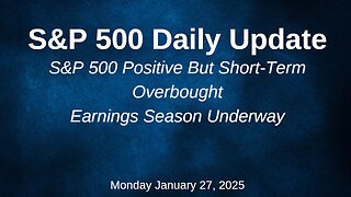 S&P 500 Daily Market Update Monday January 27, 2025