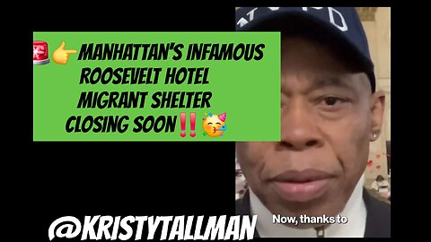 🚨👉Manhattan’s Infamous Roosevelt Hotel Migrant Shelter Closing Soon‼️🥳