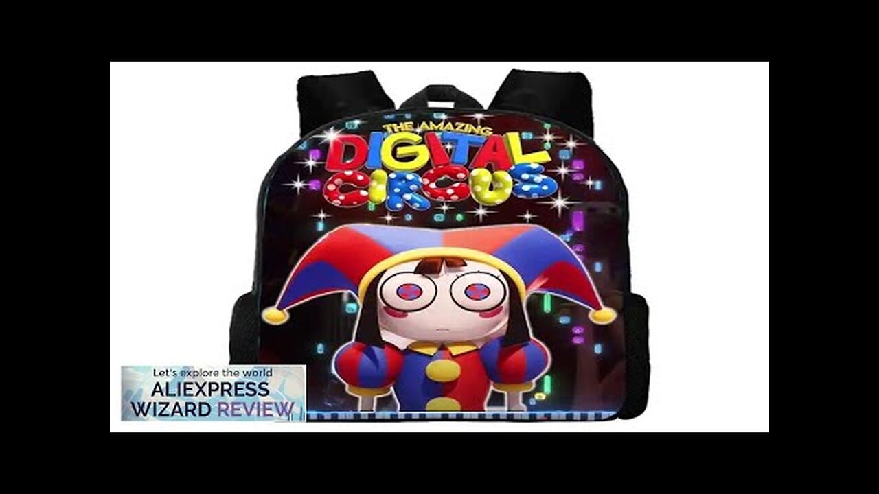 Amazing Digital Circus Children Backpack Cartoon Anime Game School Bag for Boy Review